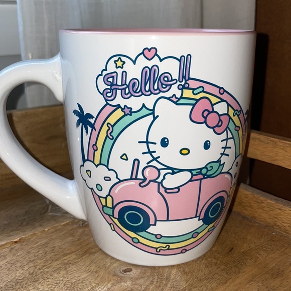 2 HELLO KITTY 🐱 Set of 2 large coffee mugs 🐱🌈 NWT🌈 - Picture 5 of 16